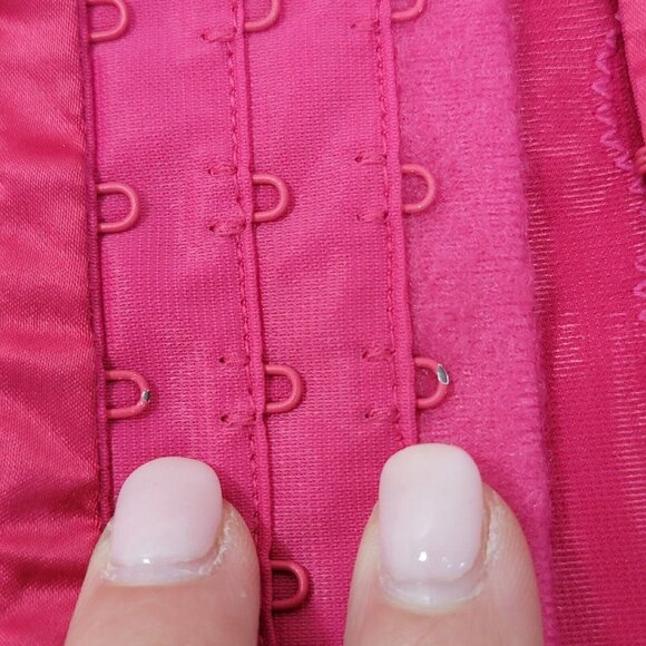 Vtg Y2K Victorias Secret Corset Womens 36C Pink Lace Coquette Whimsical Festival - Picture 8 of 13